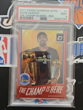 Panini Red Kevin Durant "The Champ Is Here" Card
